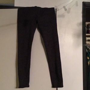 heathered black/gray/white leggings